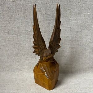 Vintage Carved Wooden American Eagle, Figure, Collectible